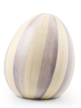 MacKenzie-Childs Easter Collection in Violet Stripe MEDIUM Egg #35514-2539 NWT